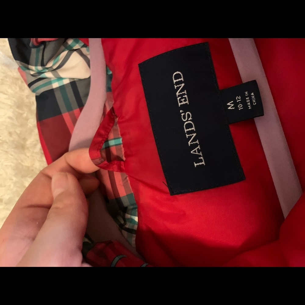 SOLD Ⓜ️ Land’s End Plaid Vest - Picture 6 of 6